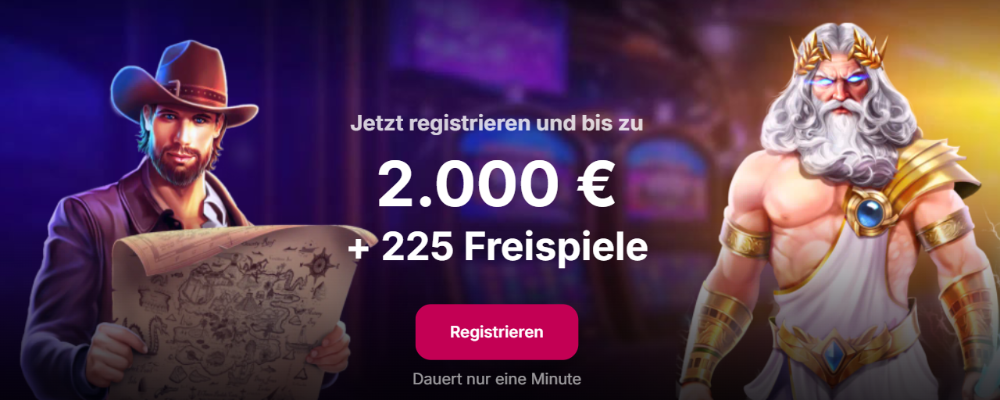 NV Casino Willkommenspaket mit bis zu 2.000 Euro und 225 Freispielen